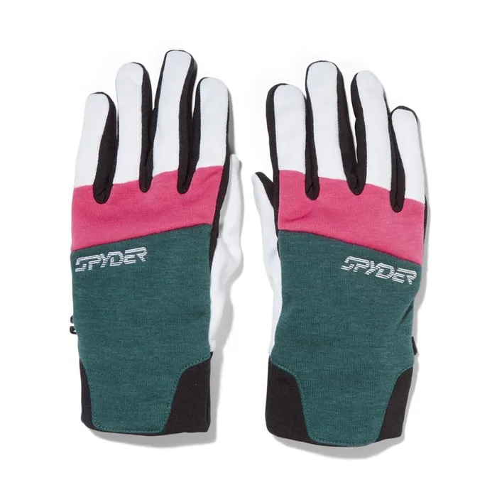 Womens Speed Fleece Cypress Green Spyder Gloves