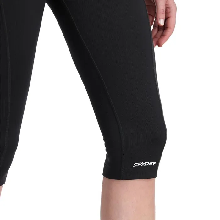 Womens Stretch Charger 34 Pants Black Spyder Layers
