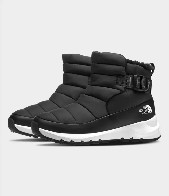 Womens ThermoBall PullOn Tnf Blacktnf White The North Face Winter Boots