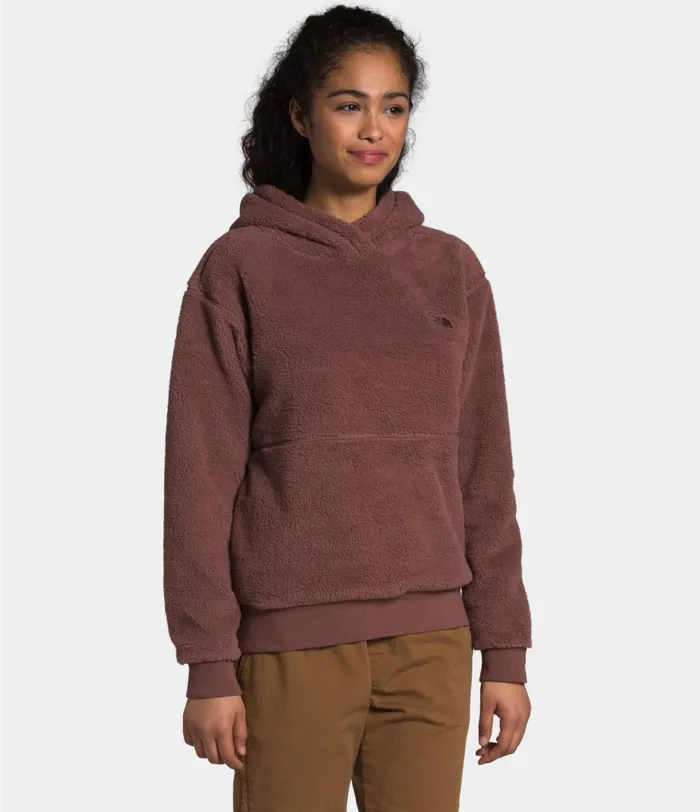 Womens W SHERPA PO HOODIE Marron Purple The North Face Fleece