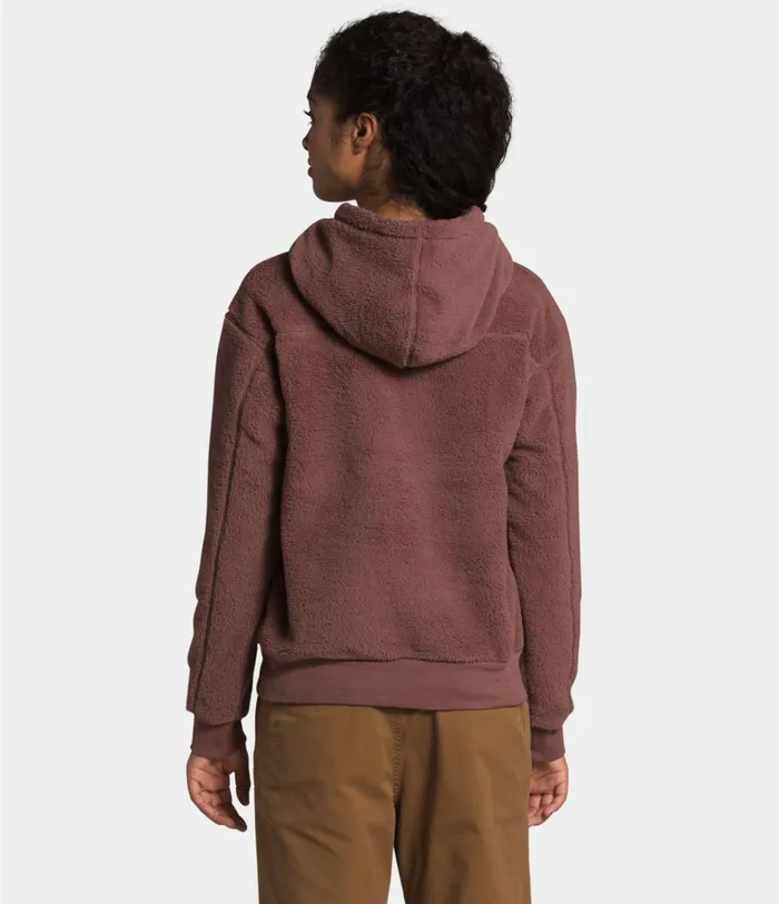 Womens W SHERPA PO HOODIE Marron Purple The North Face Fleece