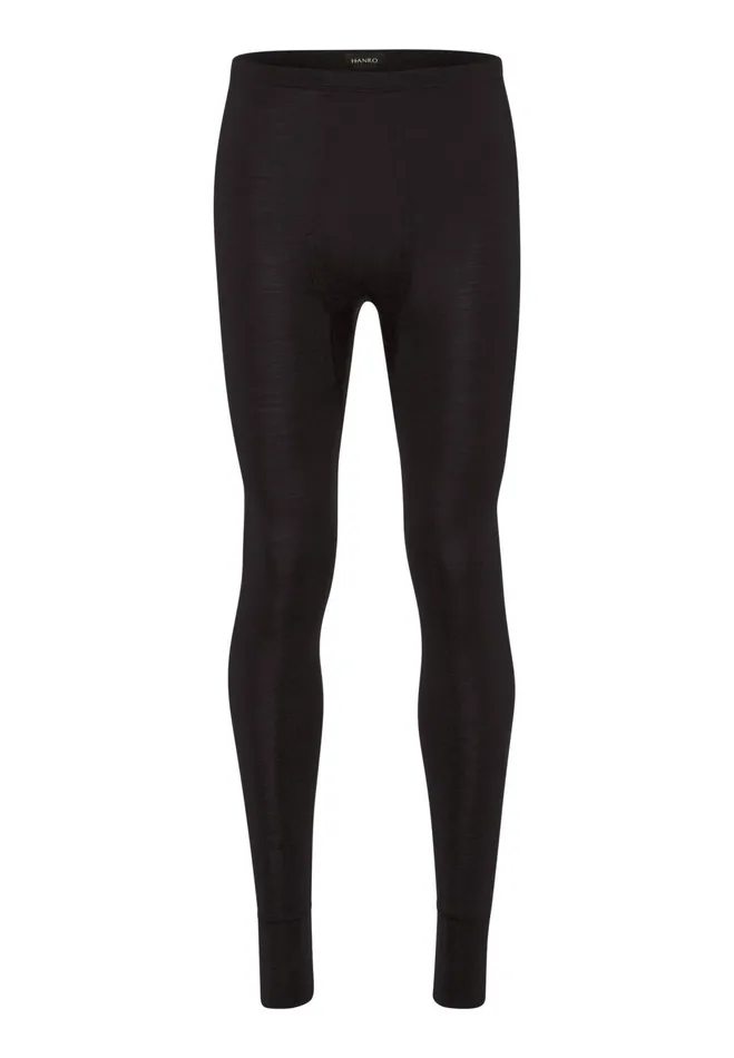 Wool And Silk Leggings Anthrazit Men HANRO Bottoms
