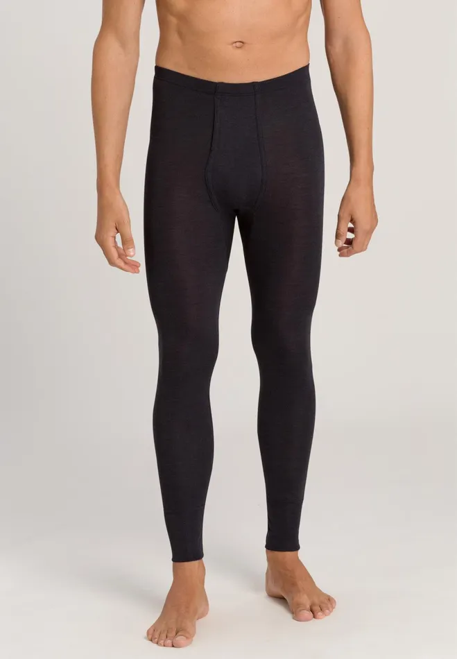 Wool And Silk Leggings Anthrazit Men HANRO Bottoms