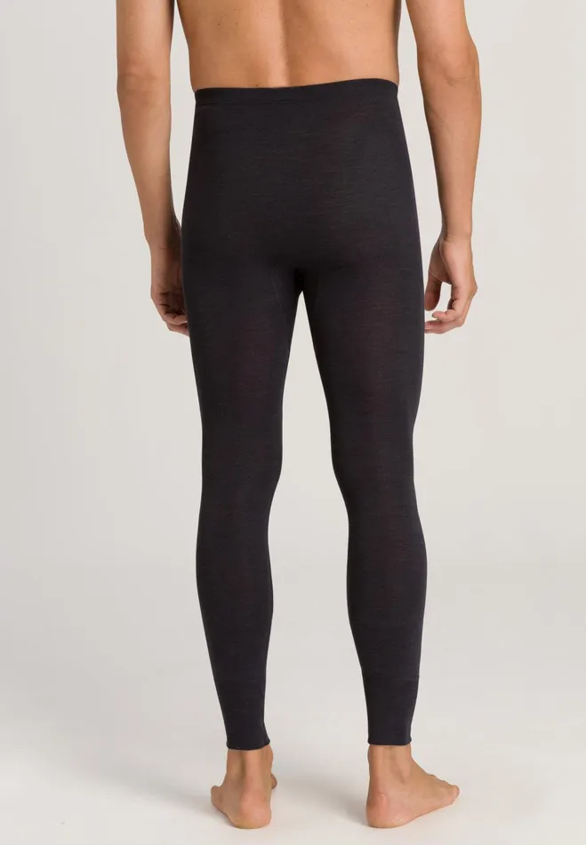 Wool And Silk Leggings Anthrazit Men HANRO Bottoms