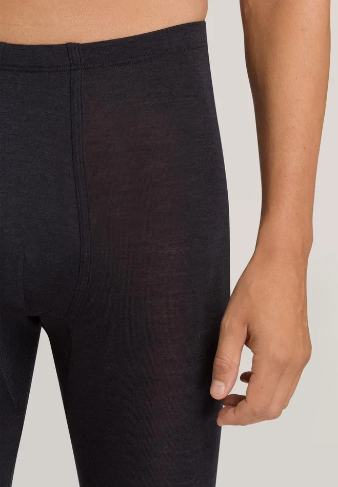 Wool And Silk Leggings Anthrazit Men HANRO Bottoms