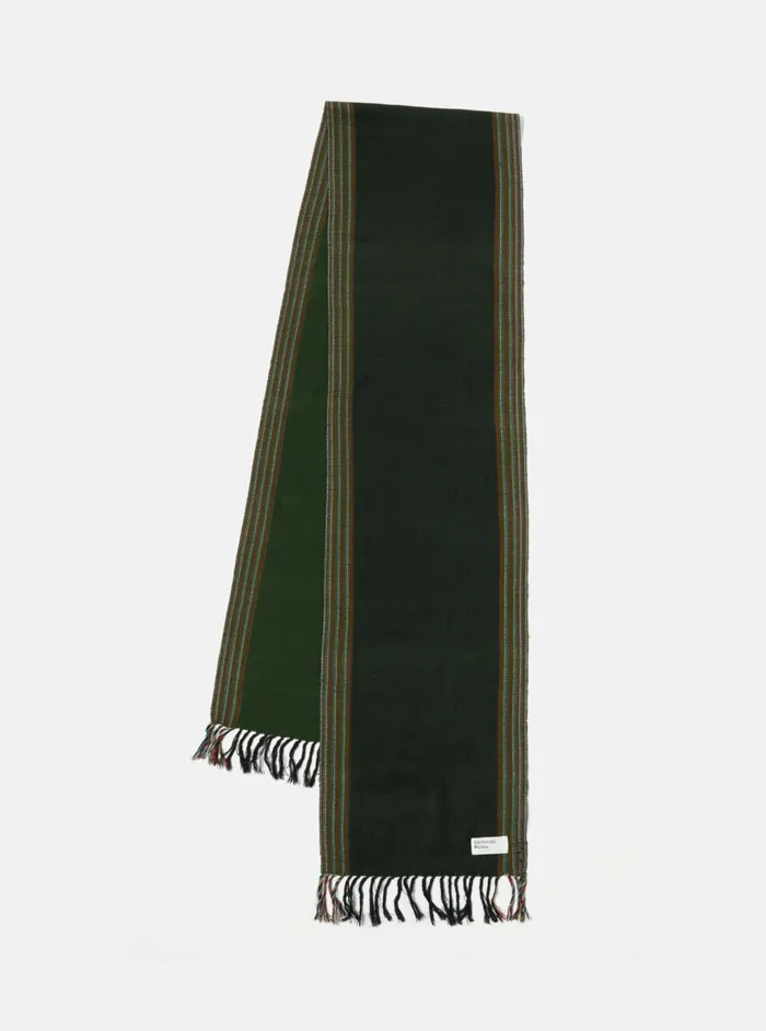 Wool Scarf In Forest Merino Wool Men Universal Works Scarves