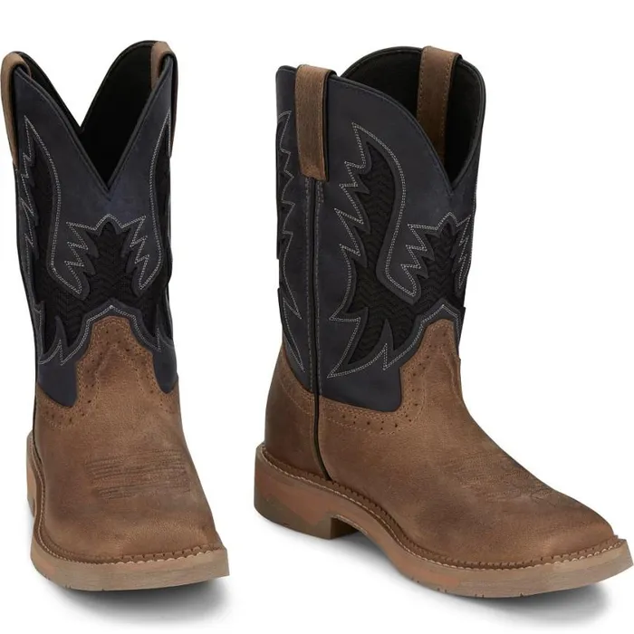 Work Men Justin Boots Bolt 11034 Work Boot Peanut Tan 040brown041
