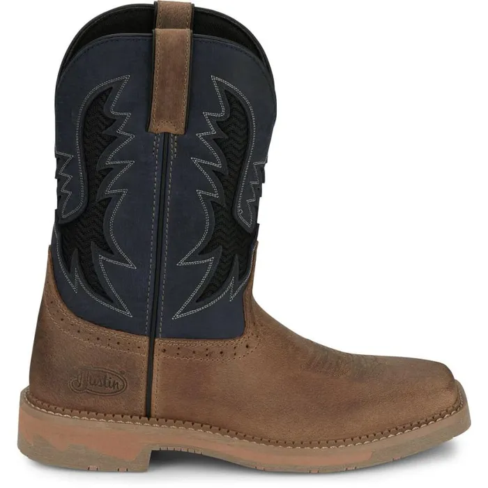 Work Men Justin Boots Bolt 11034 Work Boot Peanut Tan 040brown041