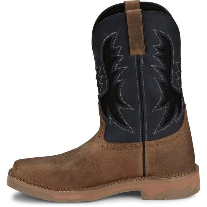 Work Men Justin Boots Bolt 11034 Work Boot Peanut Tan 040brown041