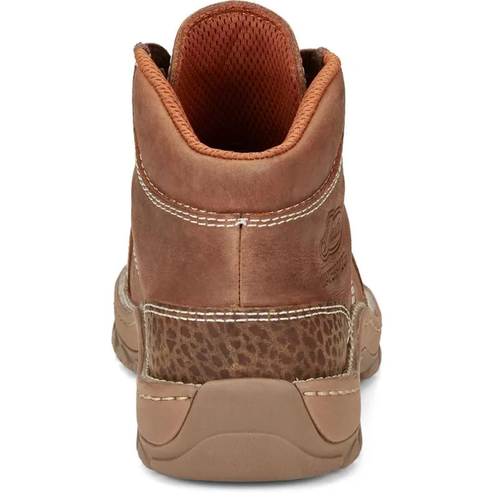 Work Men Justin Boots Corbett 5034 Alloy Toe LaceUp Waterproof Work Boot Barley Brown 040brown041