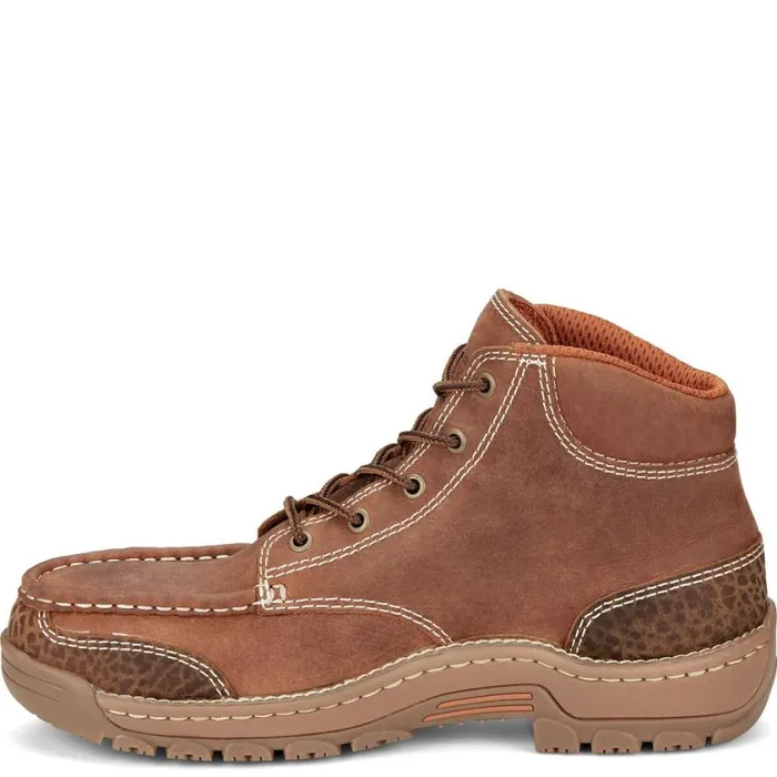 Work Men Justin Boots Corbett 5034 Alloy Toe LaceUp Waterproof Work Boot Barley Brown 040brown041