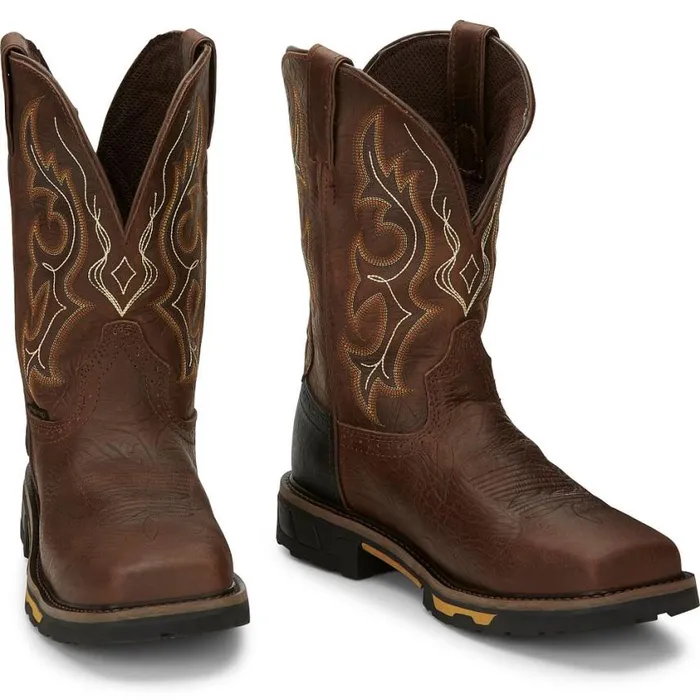 Work Men Justin Boots Joist 11034 Waterproof Composite Toe Work Boot Aged Brown 040brown041 Work Men Justin Boots Joist 11034 Waterproof Composite Toe Work Boot Aged Brown 040brown041