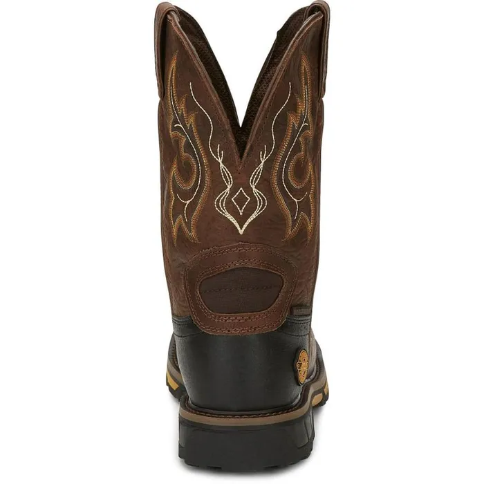 Work Men Justin Boots Joist 11034 Waterproof Composite Toe Work Boot Aged Brown 040brown041