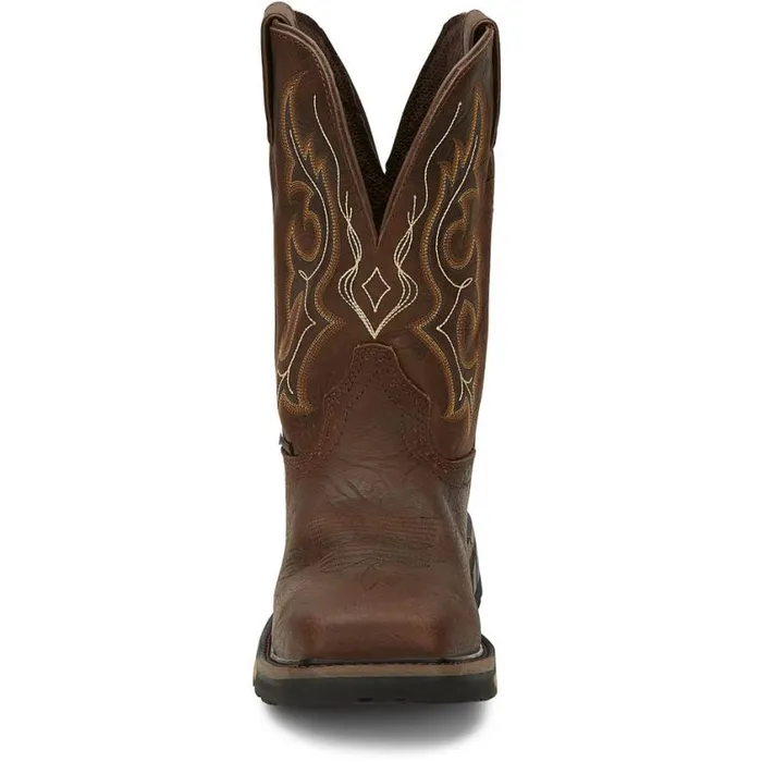 Work Men Justin Boots Joist 11034 Waterproof Composite Toe Work Boot Aged Brown 040brown041