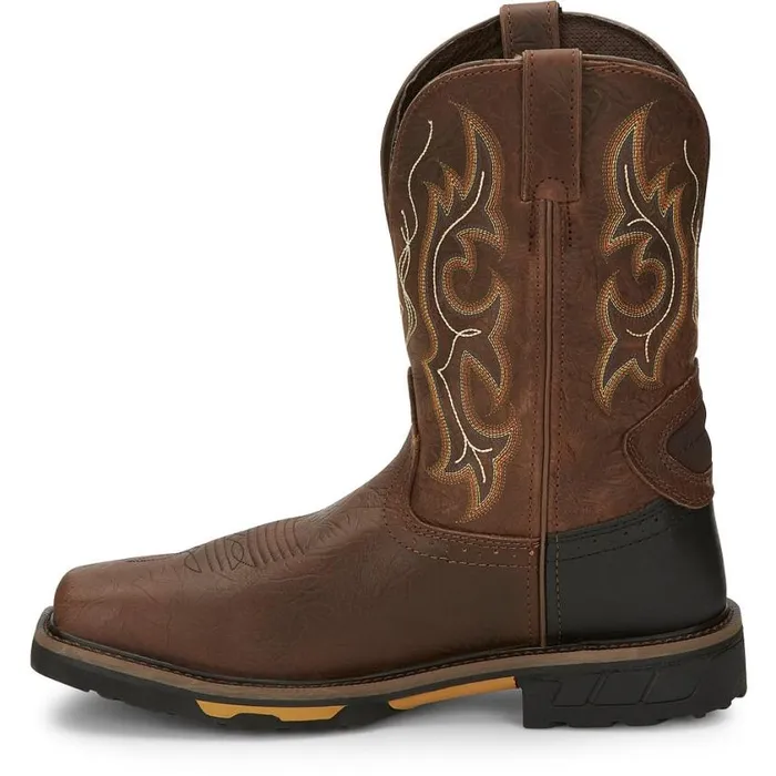 Work Men Justin Boots Joist 11034 Waterproof Composite Toe Work Boot Aged Brown 040brown041