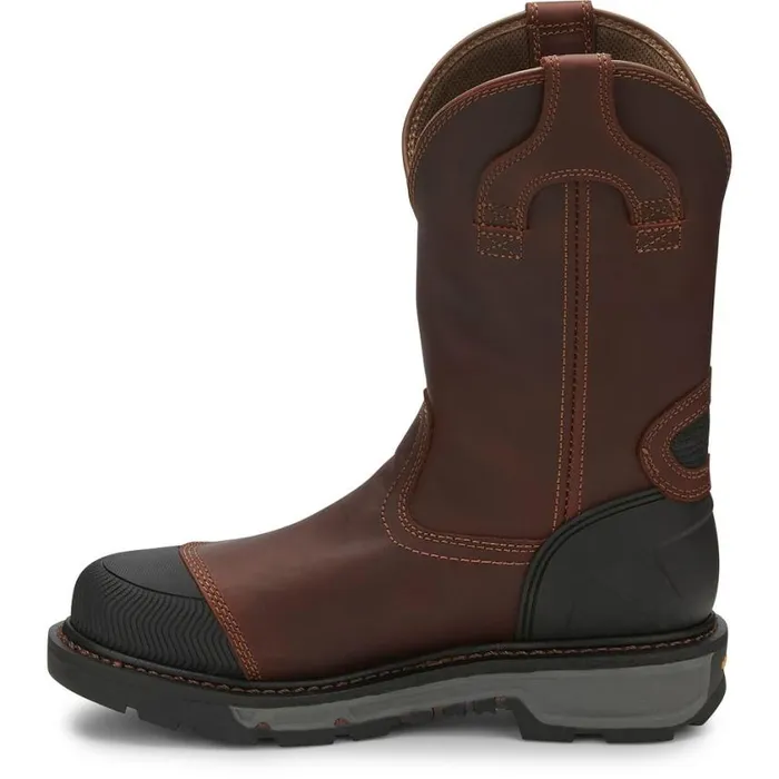 Work Men Justin Boots Warhawk II 11034 Waterproof Nano Composite Toe Work Boot Chestnut 040brown041