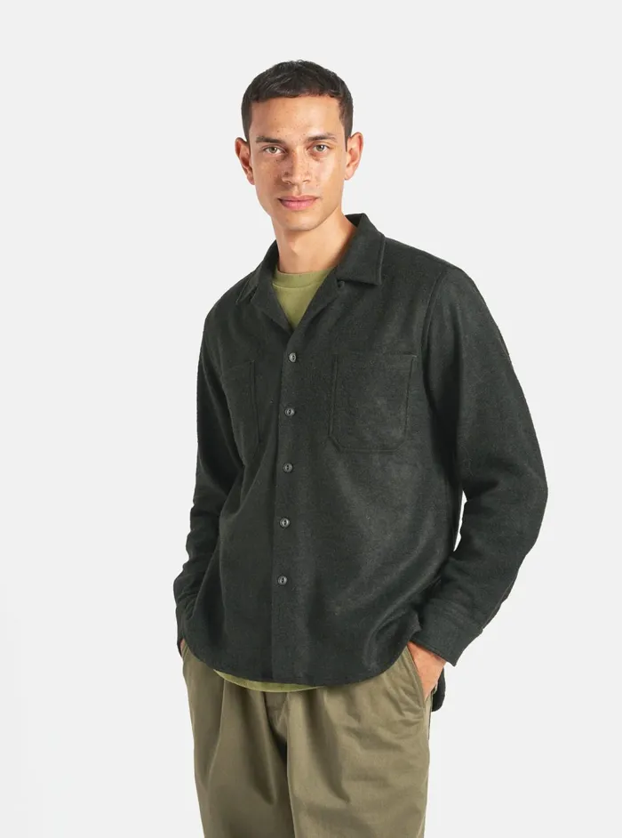 Work Shirt In Forest Dam Marl Men Universal Works Overshirts