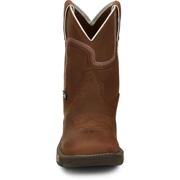 Work Women Justin Boots 8034 Rush Waterproof Work Boot Cedar Brown 040brown041