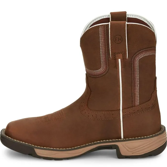 Work Women Justin Boots 8034 Rush Waterproof Work Boot Cedar Brown 040brown041