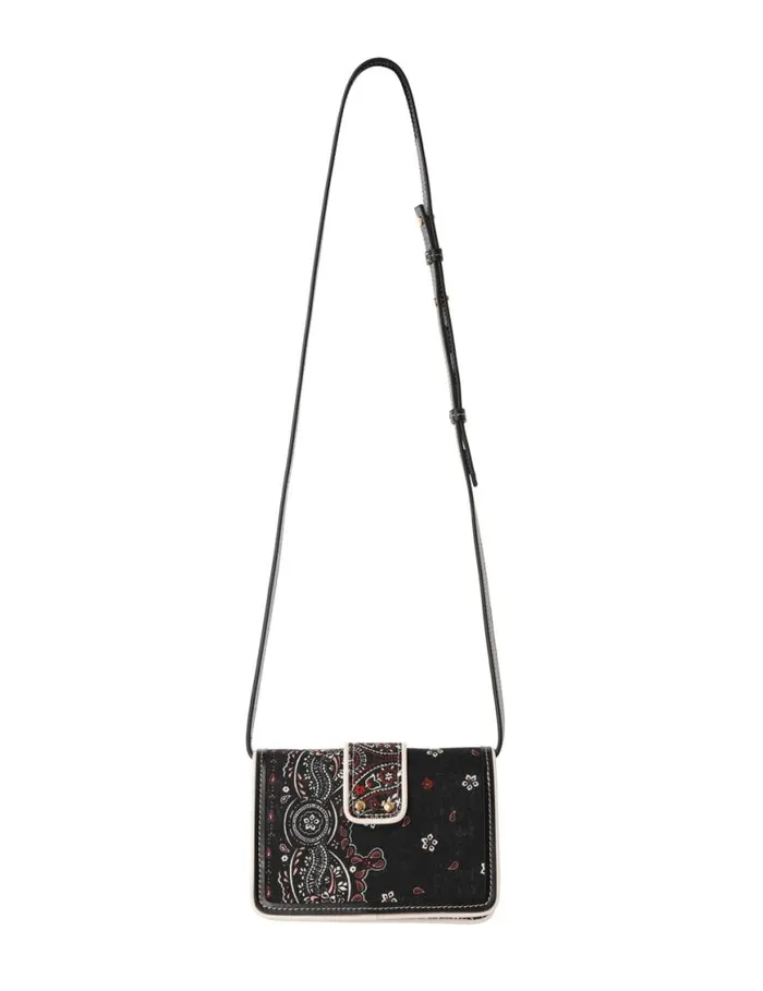 Zimmermann Bags Printed Small Cross Body Bag Black Bandana 8211 Women