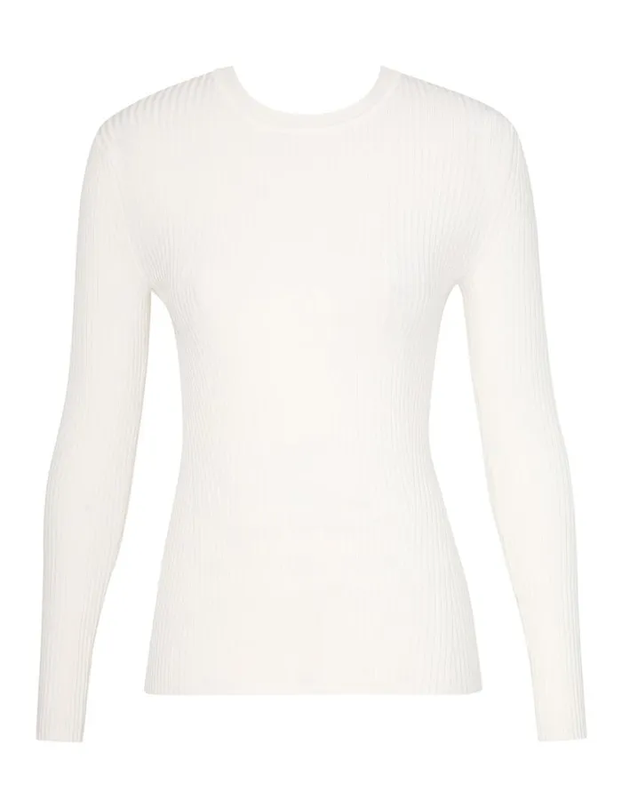 Zimmermann Clothing Crew Neck Top Parchment 8211 Women