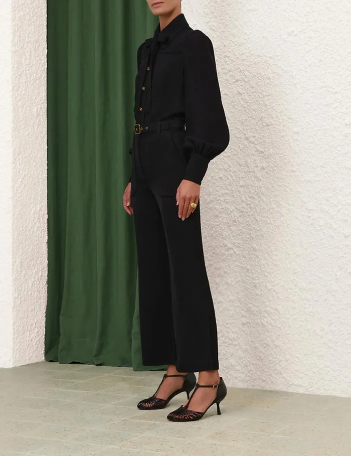 Zimmermann Clothing Crop Flare Pant Black 8211 Women