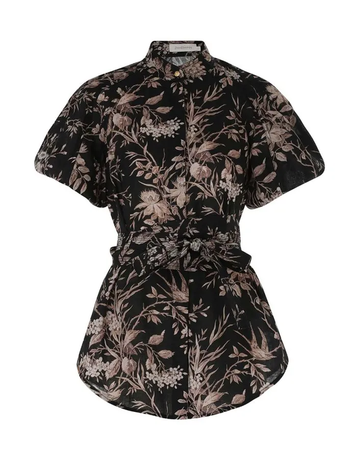 Zimmermann Clothing Kaftan Top Black Mockingbird 8211 Women