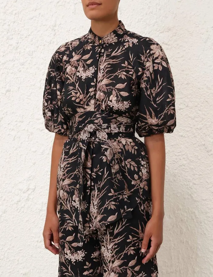 Zimmermann Clothing Kaftan Top Black Mockingbird 8211 Women