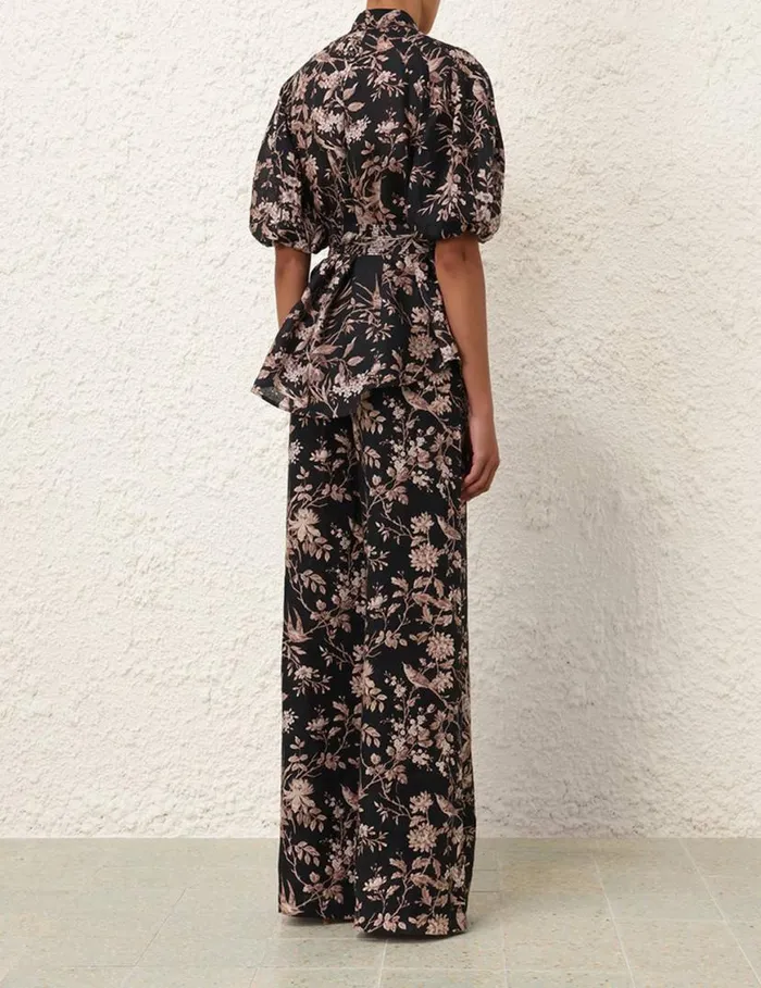 Zimmermann Clothing Kaftan Top Black Mockingbird 8211 Women