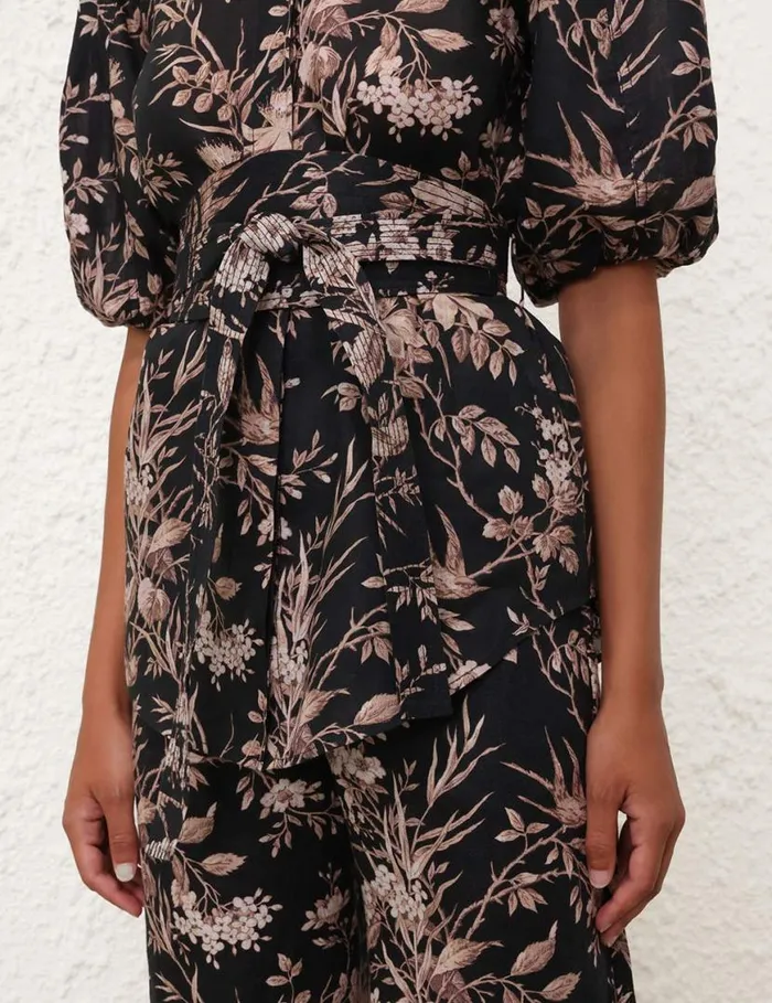 Zimmermann Clothing Kaftan Top Black Mockingbird 8211 Women