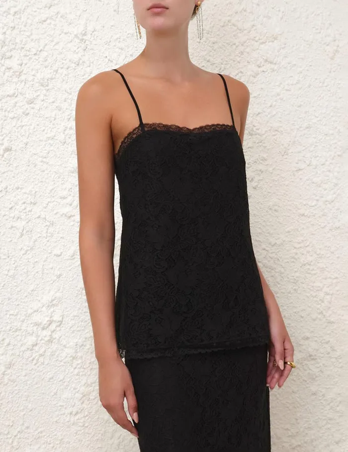 Zimmermann Clothing Lace Top Black 8211 Women