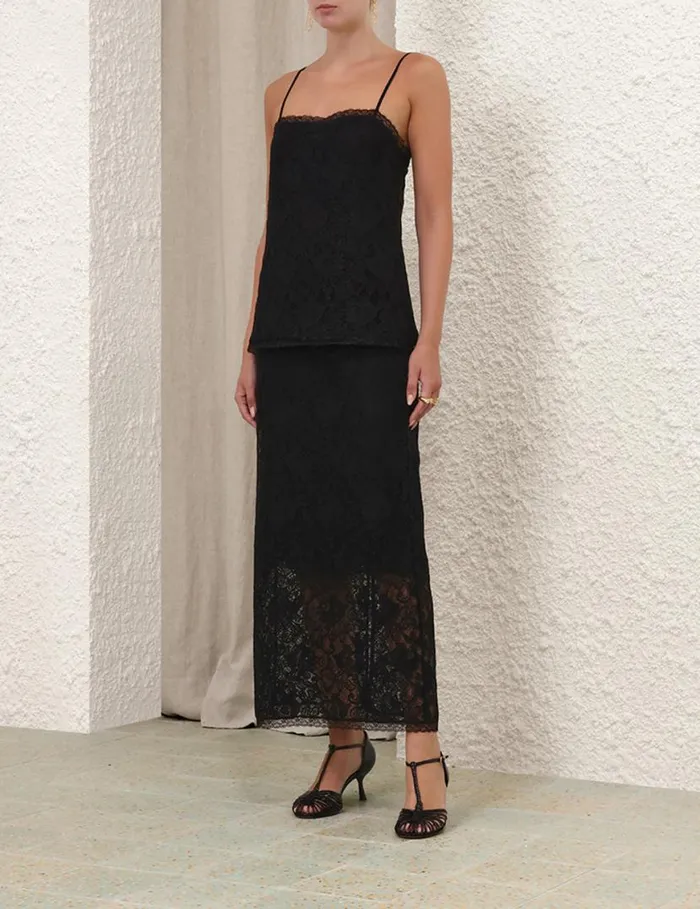 Zimmermann Clothing Lace Top Black 8211 Women