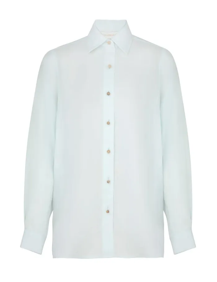 Zimmermann Clothing Natura Oversized Shirt Mint 8211 Women