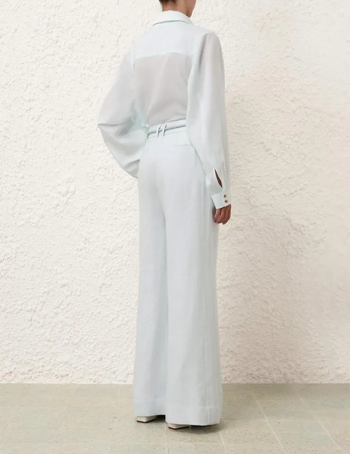 Zimmermann Clothing Natura Oversized Shirt Mint 8211 Women