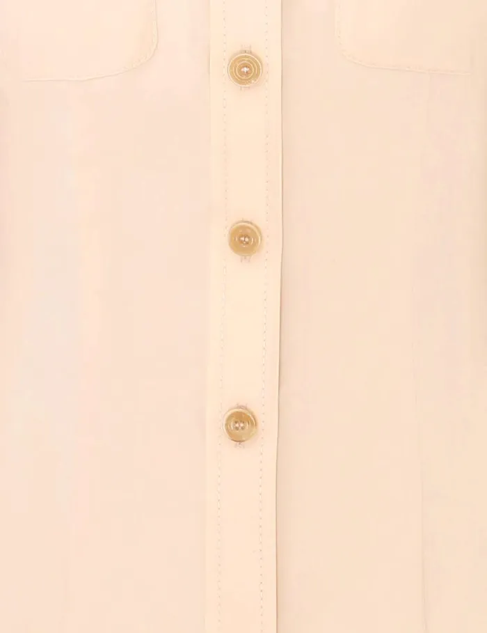 Zimmermann Clothing Natura Shrunken Shirt Peach 8211 Women