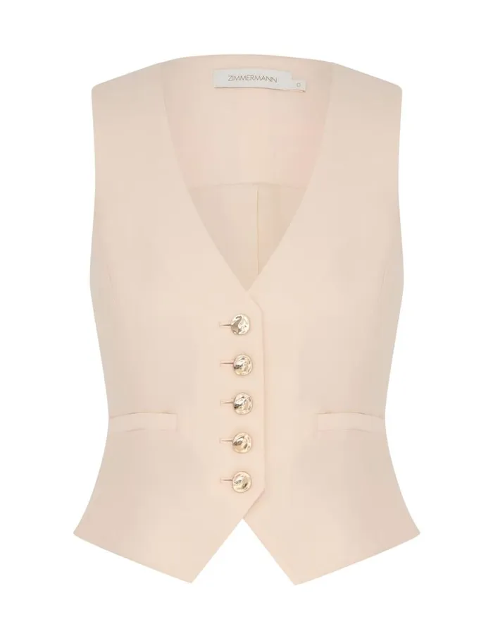 Zimmermann Clothing Natura Waistcoat Macadamia 8211 Women