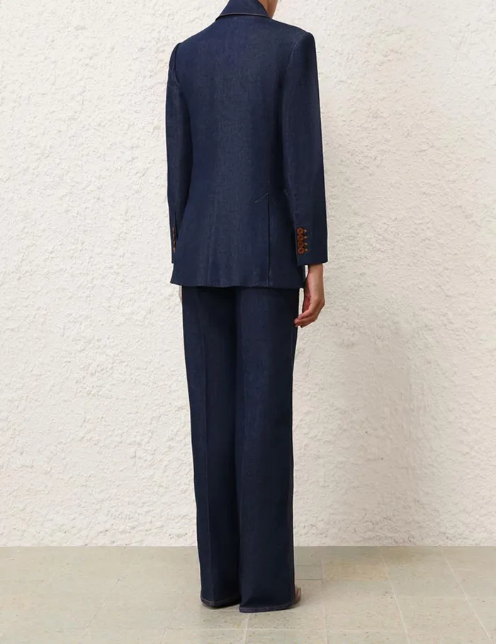 Zimmermann Denim Denim Blazer Ink 8211 Women