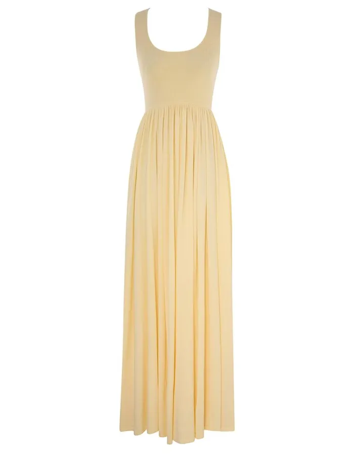 Zimmermann Dresses Harmony Metallic Tank Dress Lemon 8211 Women