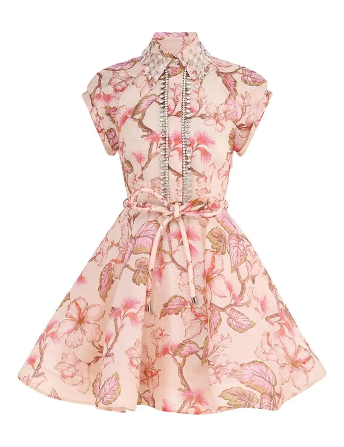 Zimmermann Dresses Matchmaker Flip Dress Coral Hibiscus 8211 Women