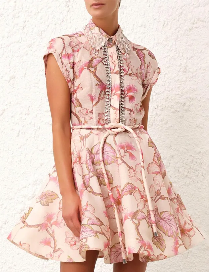 Zimmermann Dresses Matchmaker Flip Dress Coral Hibiscus 8211 Women