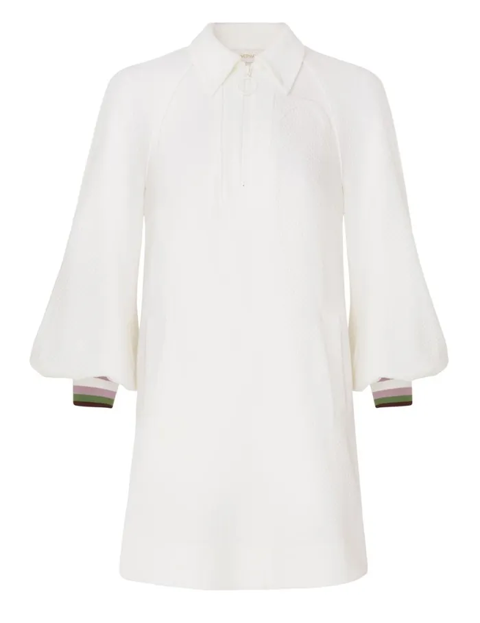 Zimmermann Dresses Natura Textured Jersey Dress Ivory 8211 Women