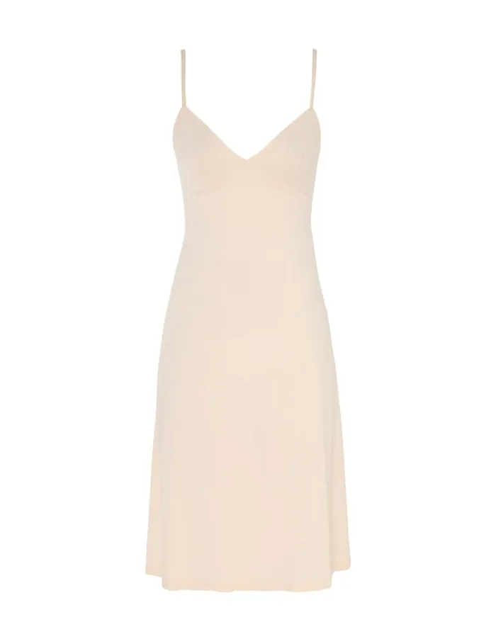 Zimmermann Dresses Natura V Neck Button Midi Buff 8211 Women