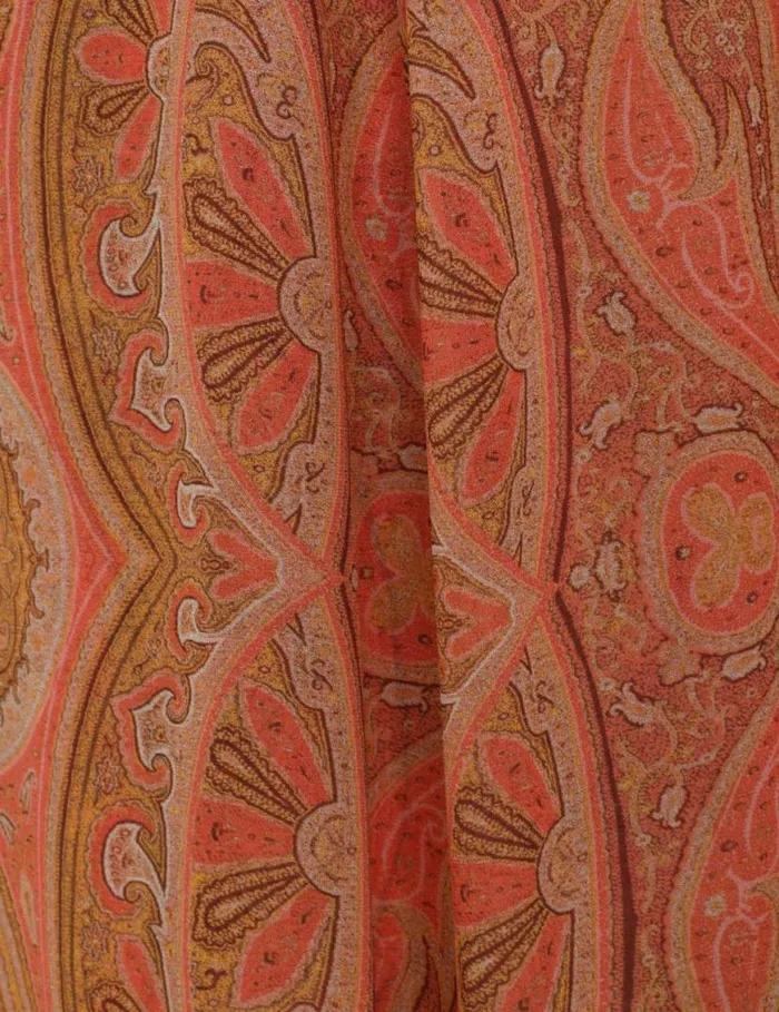 Zimmermann Dresses Tranquillity Sheath Dress Red Paisley 8211 Women