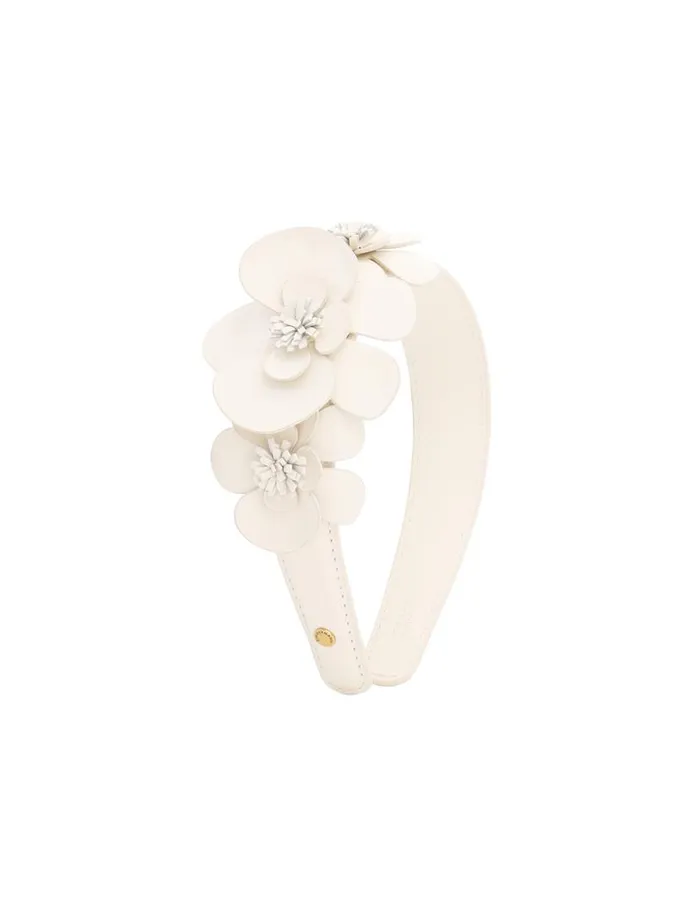 Zimmermann Hair Accessories Orchid Leather Headband Latte 8211 Women