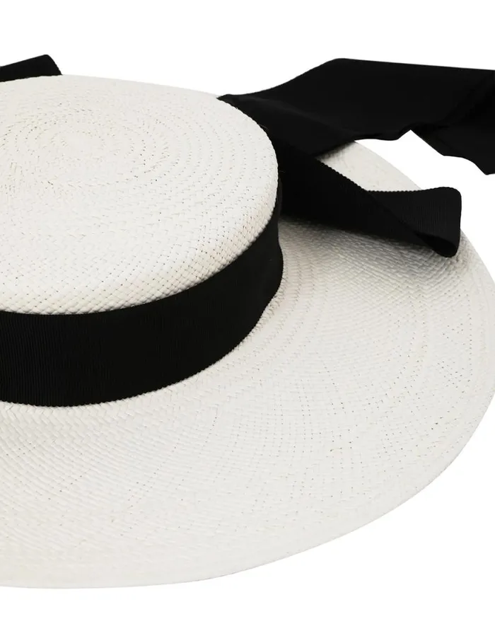 Zimmermann Hats Straw Boater Ivory 8211 Women