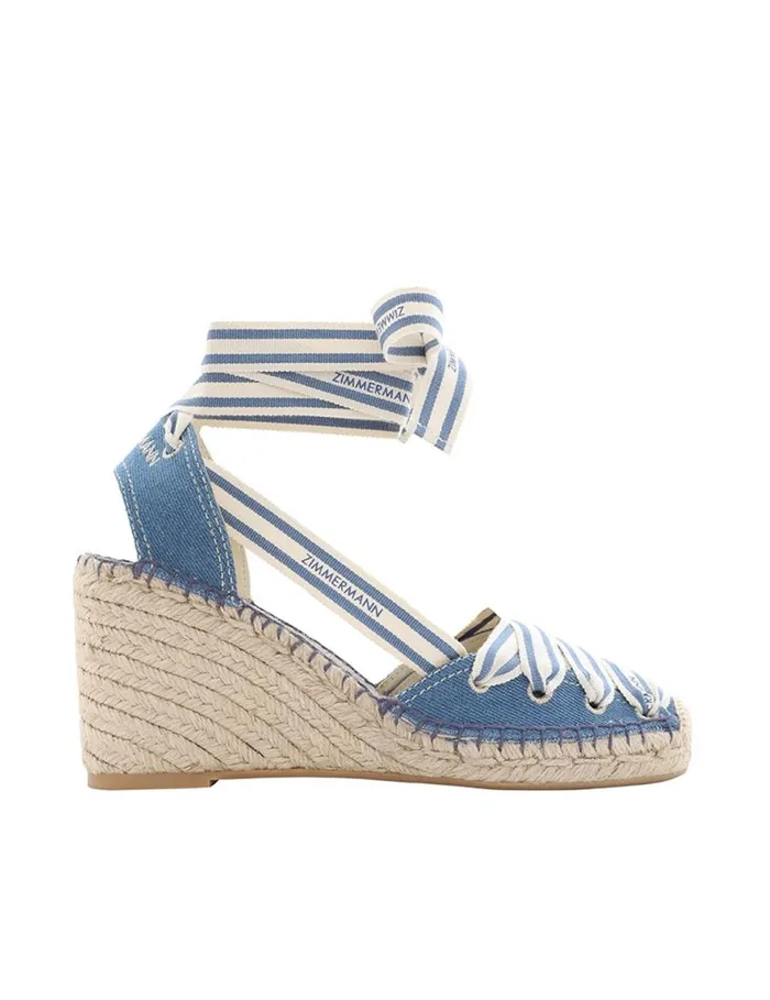 Zimmermann Heels Zimmermann Sol Espadrille 95 Denim 8211 Women