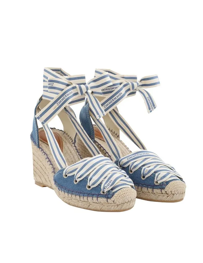 Zimmermann Heels Zimmermann Sol Espadrille 95 Denim 8211 Women