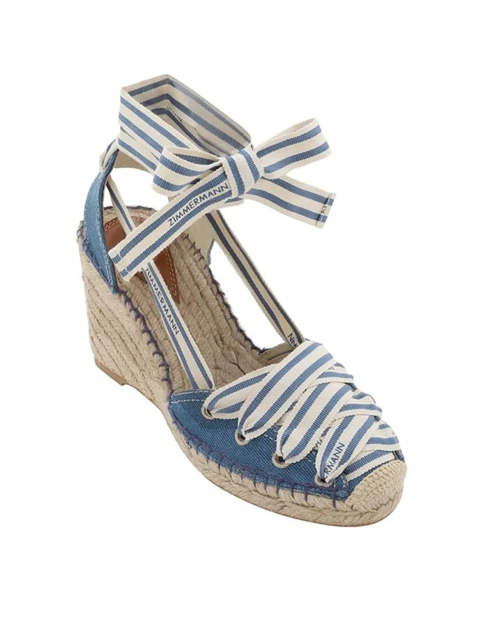 Zimmermann Heels Zimmermann Sol Espadrille 95 Denim 8211 Women