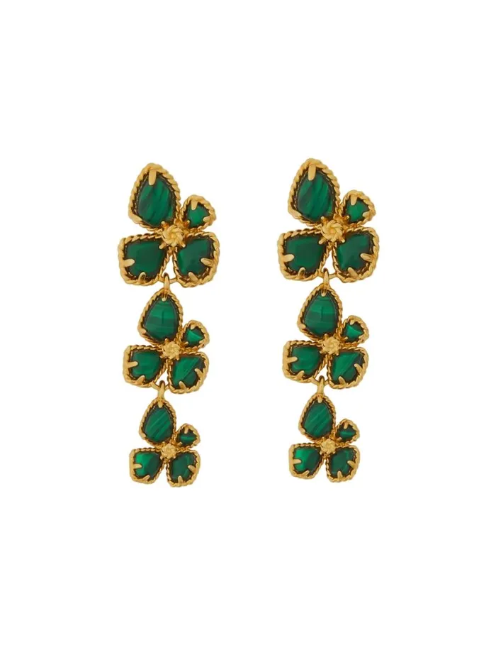 Zimmermann Jewellery Zimmermann Bloom Large Dangles Goldmalachite 8211 Women