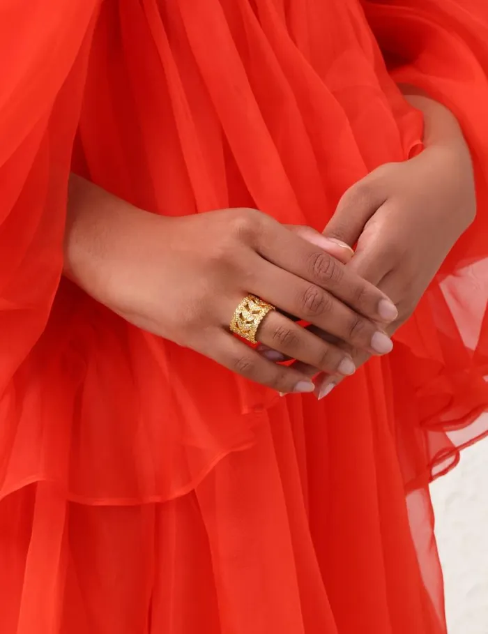 Zimmermann Jewellery Zimmermann Laurel Band Ring Gold 8211 Women